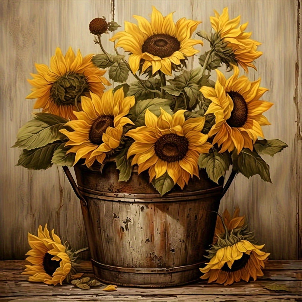 Sunflower 5D DIY Diamond Painting Full Circle Cross Stitch Set