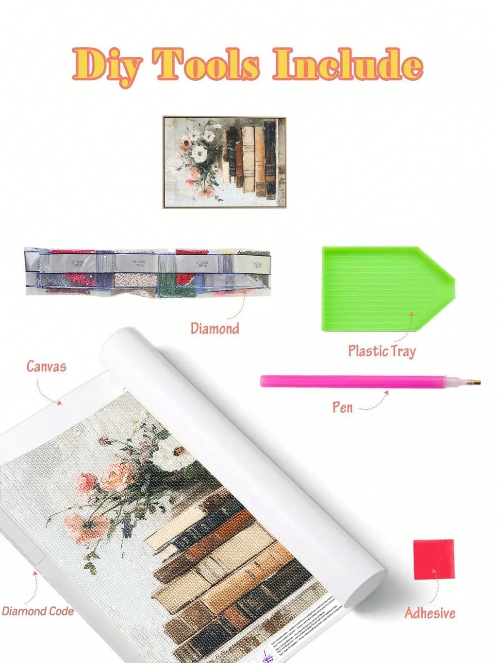 Diamond Painting|Static Book Wall Art Diamond Art Set