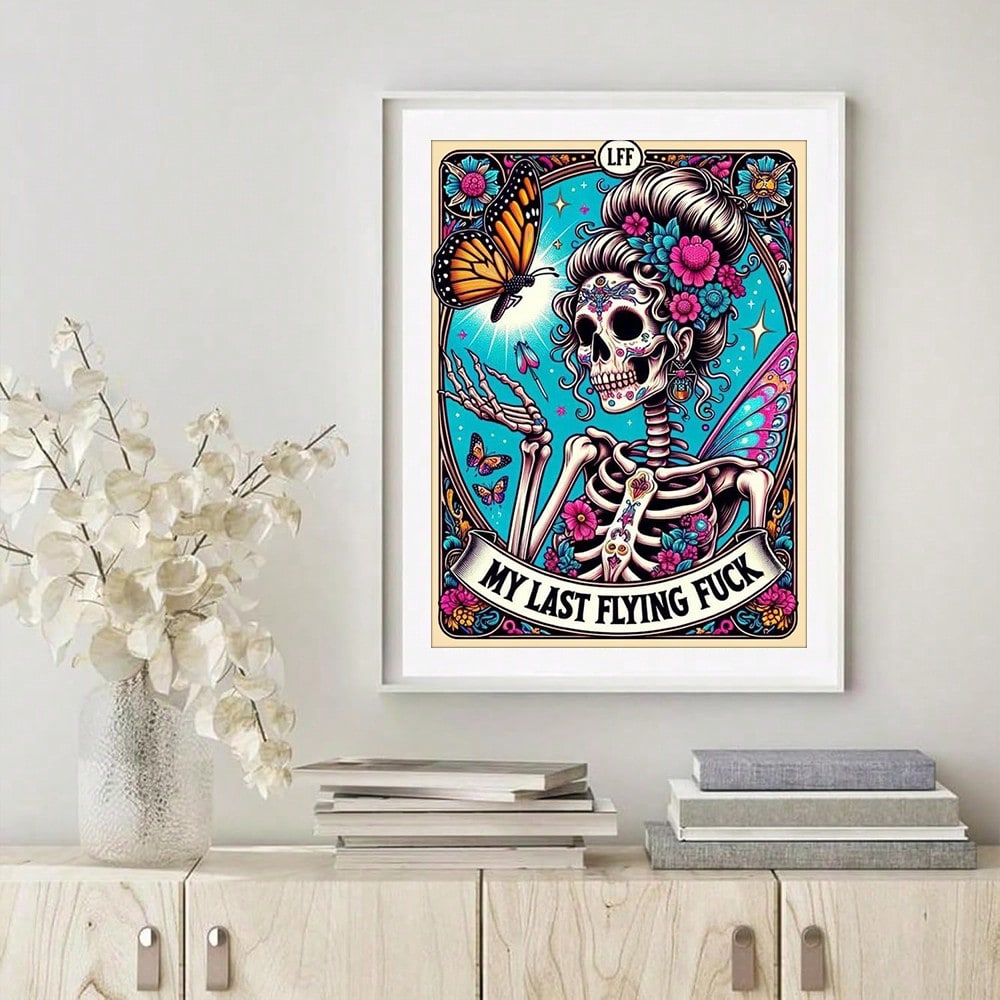 Skull Woman Diamond Art Kit For Adult Beginners