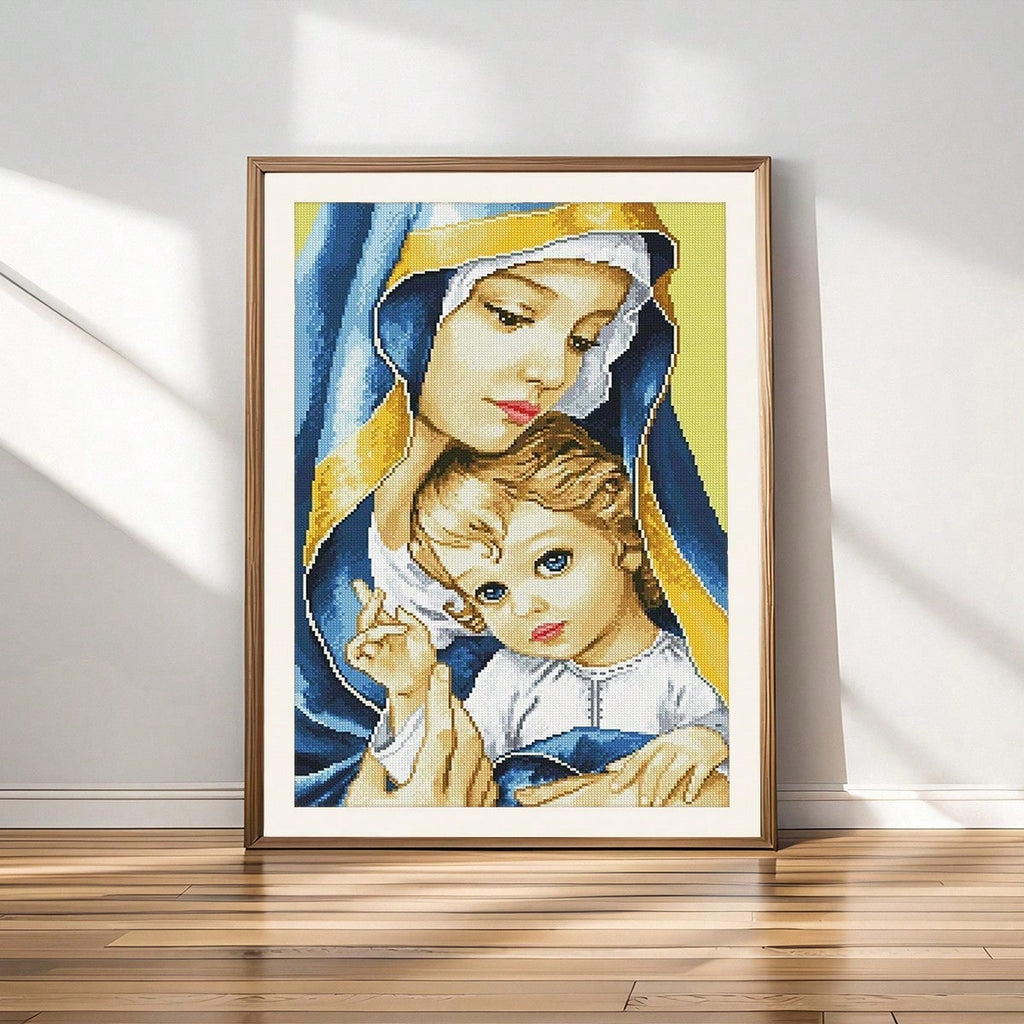 Adult Diamond Painting Virgin Mary And Jesus Diamond Art Kit