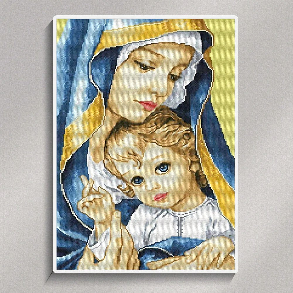 Adult Diamond Painting Virgin Mary And Jesus Diamond Art Kit
