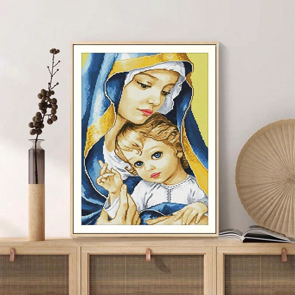 Adult Diamond Painting Virgin Mary And Jesus Diamond Art Kit