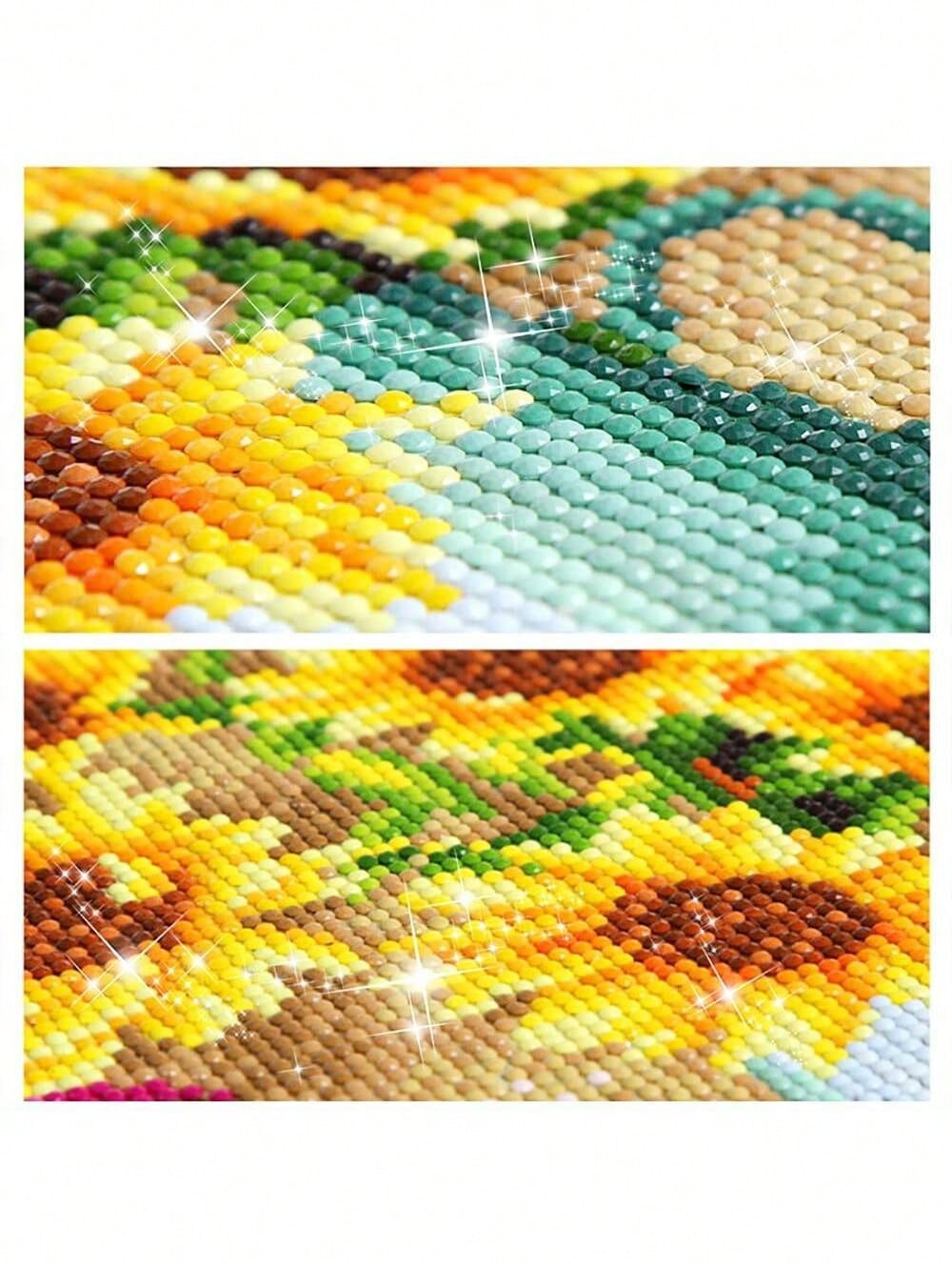 1Pc Black Cat Under Tthe Dazzling Starry Sky Diamond Painting set