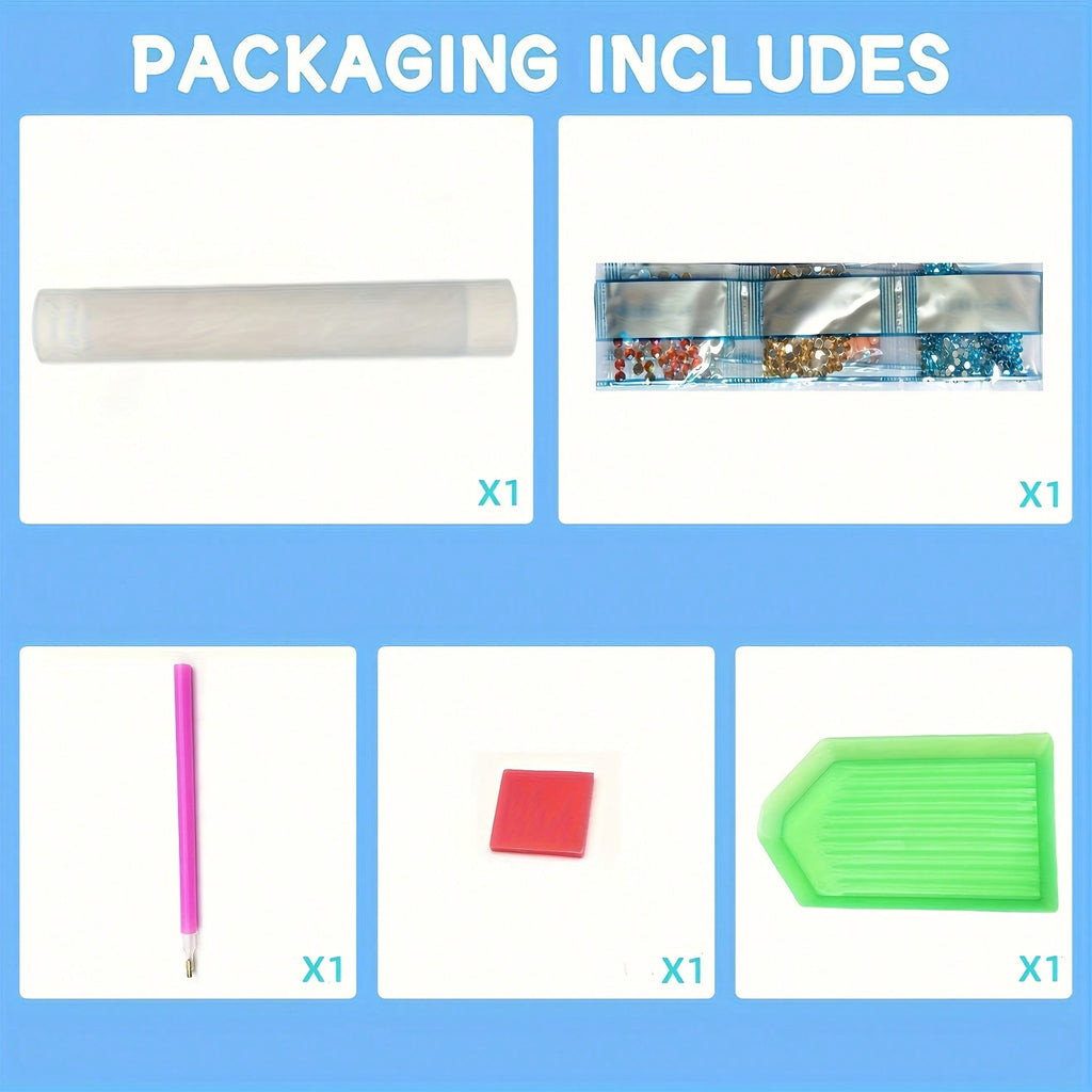 Flat 2D Goddess Girl Diamond Painting Set