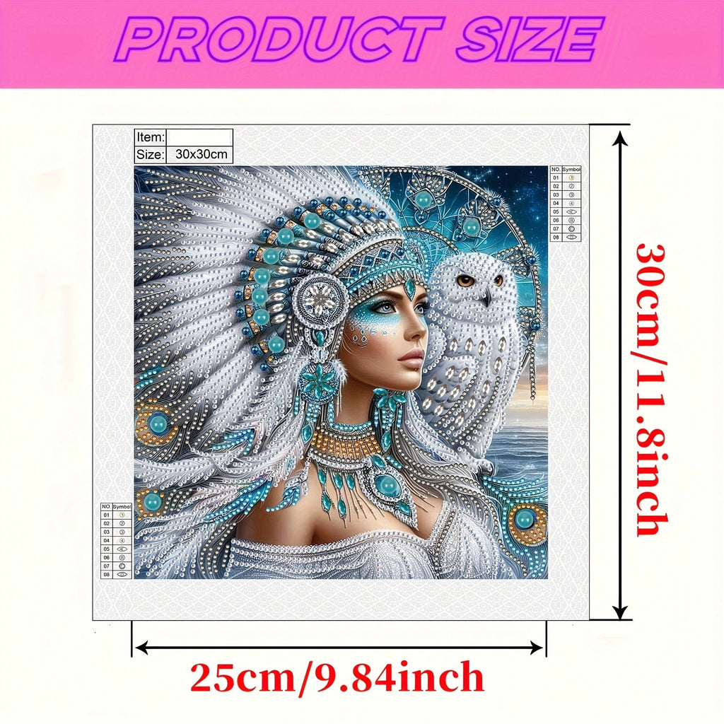 Flat 2D Goddess Girl Diamond Painting Set