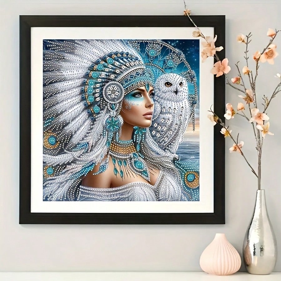 Flat 2D Goddess Girl Diamond Painting Set