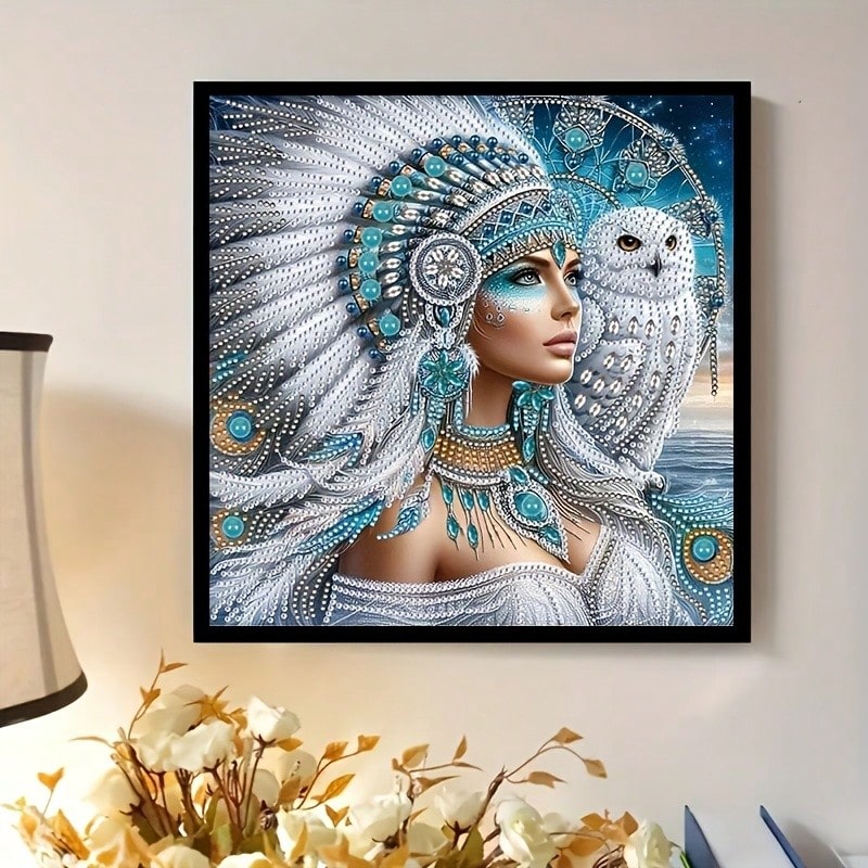 Flat 2D Goddess Girl Diamond Painting Set