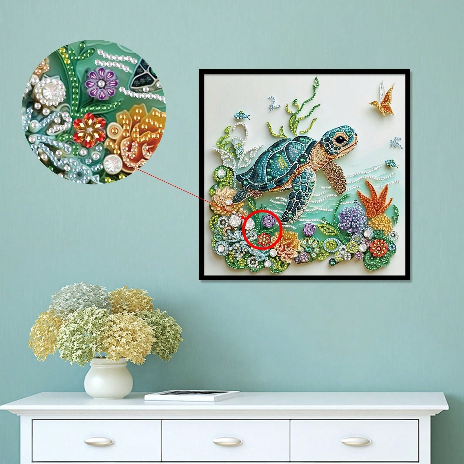 Flat Undersea World Diamond Painting Kit