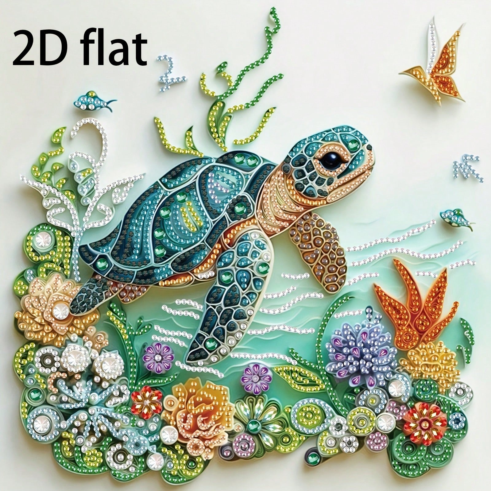 Flat Undersea World Diamond Painting Kit