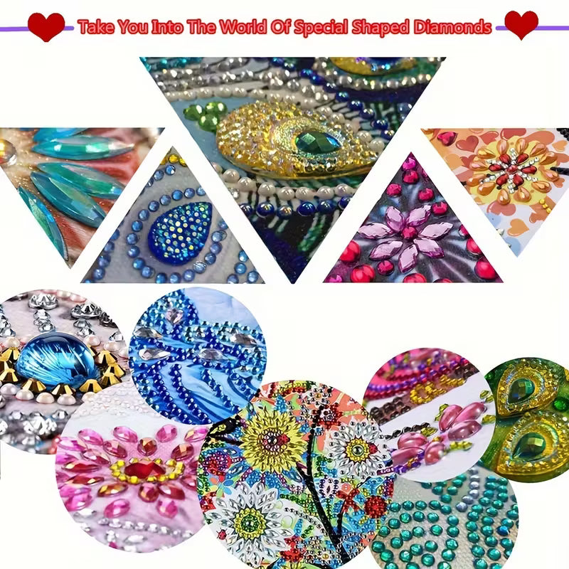 2D Flat Print, DIY Christmas Diamond Painting Kit