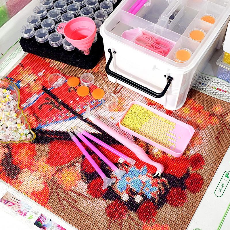 111pcs Diamond Painting Storage Box Tool Set