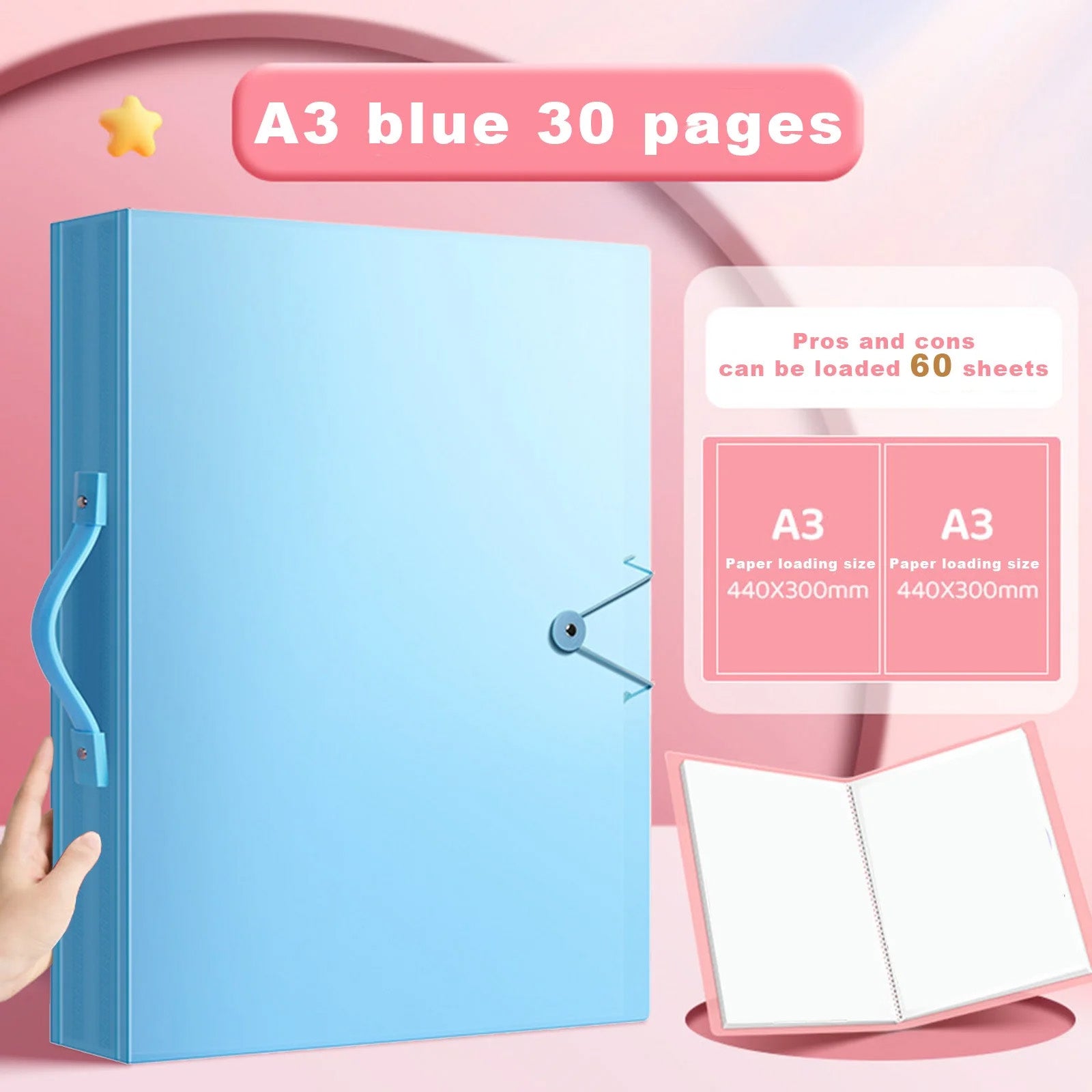 A3 Diamond Painting Storage Faux Book Tools