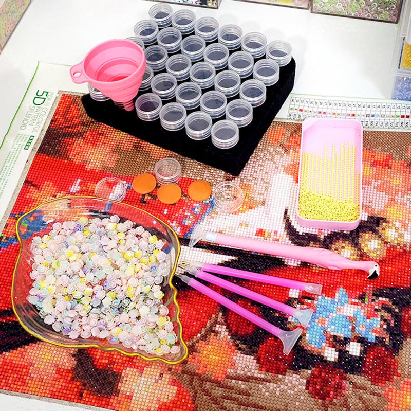 111pcs Diamond Painting Storage Box Tool Set