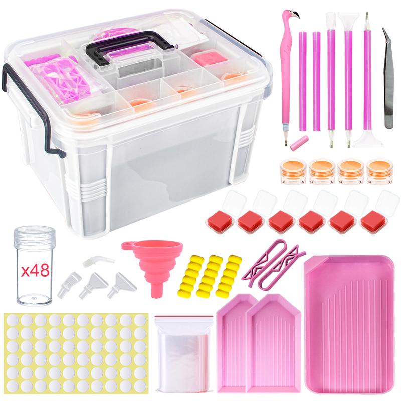 111pcs Diamond Painting Storage Box Tool Set