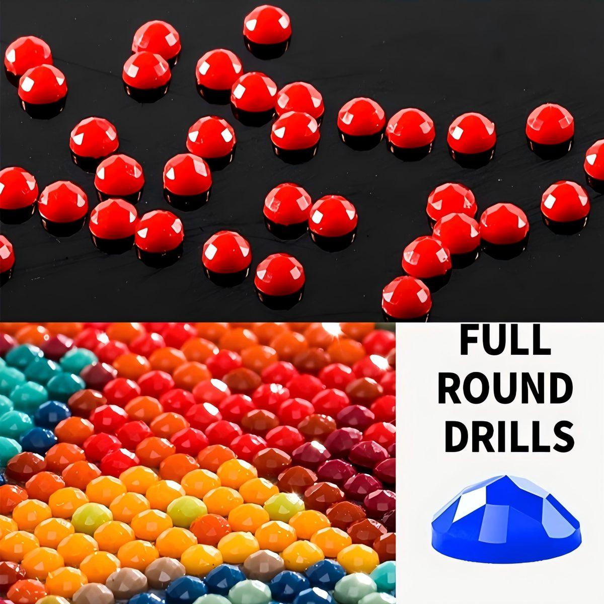 Spill the Tea Diamond Painting Kit, Full Drill Round & Square Beads DIY Colorful Art Craft for Wall Decoration & Gift