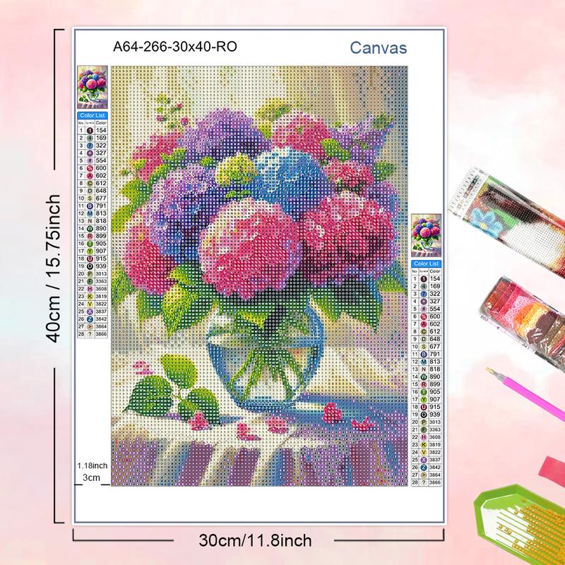 Hydrangea Diamond Painting Adult Set - Flower Diamond Art Set