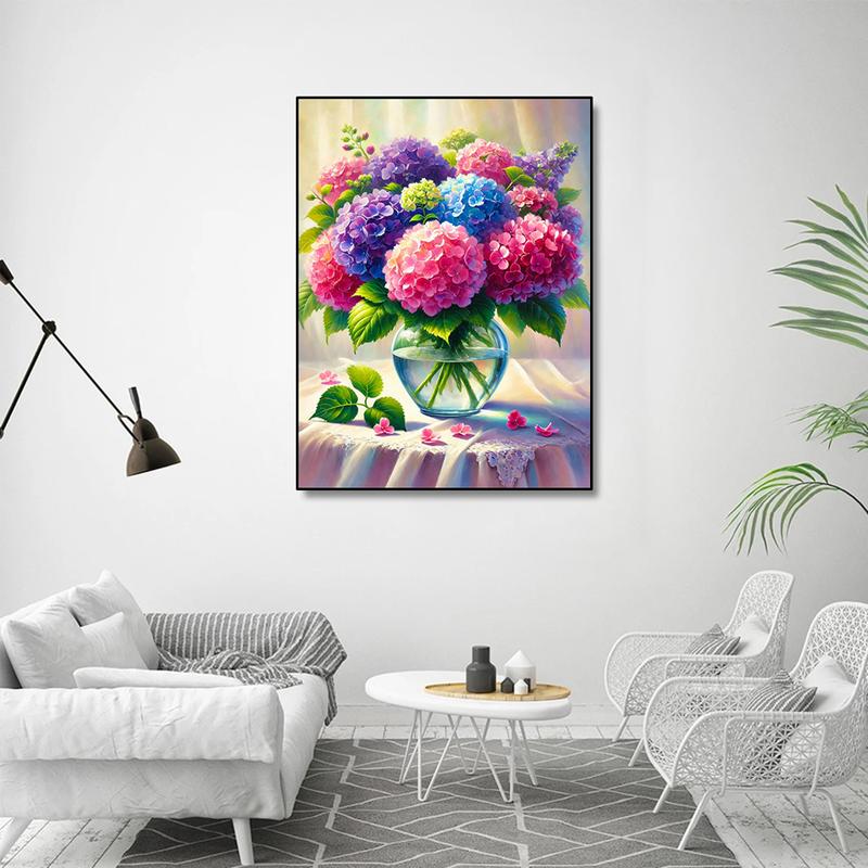 Hydrangea Diamond Painting Adult Set - Flower Diamond Art Set