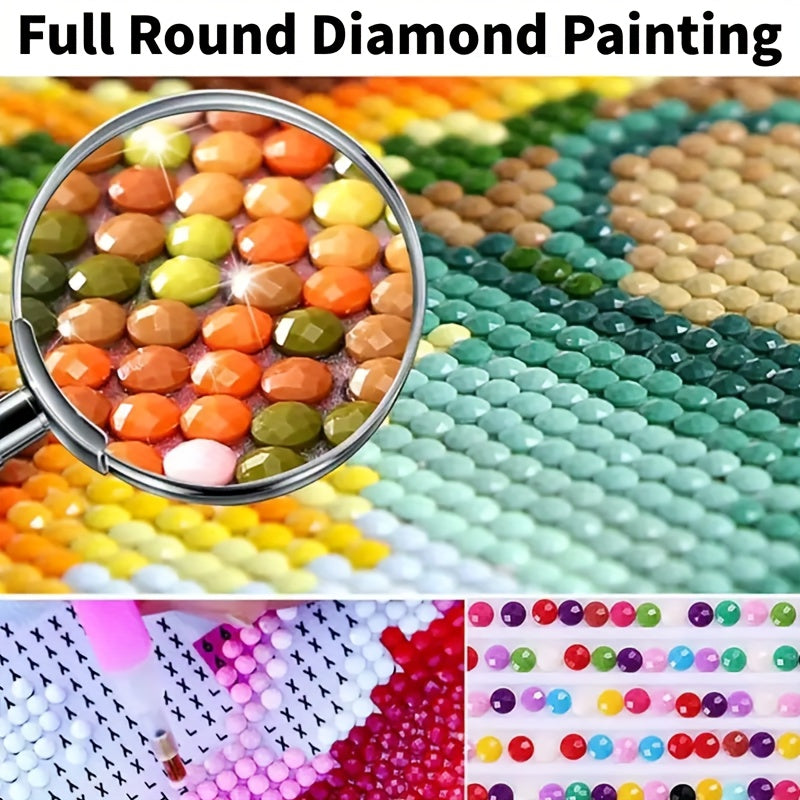 DIY Full Diamond Painting Kit Van Gogh's Starry Sky Pink Pattern