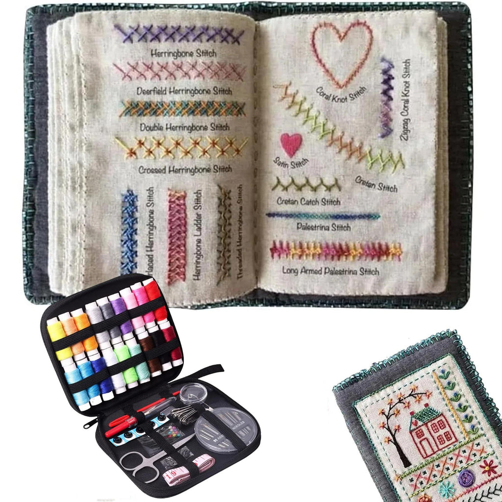 Portable All-Scenario Embroidery Stitch Book + Professional Sewing Kit