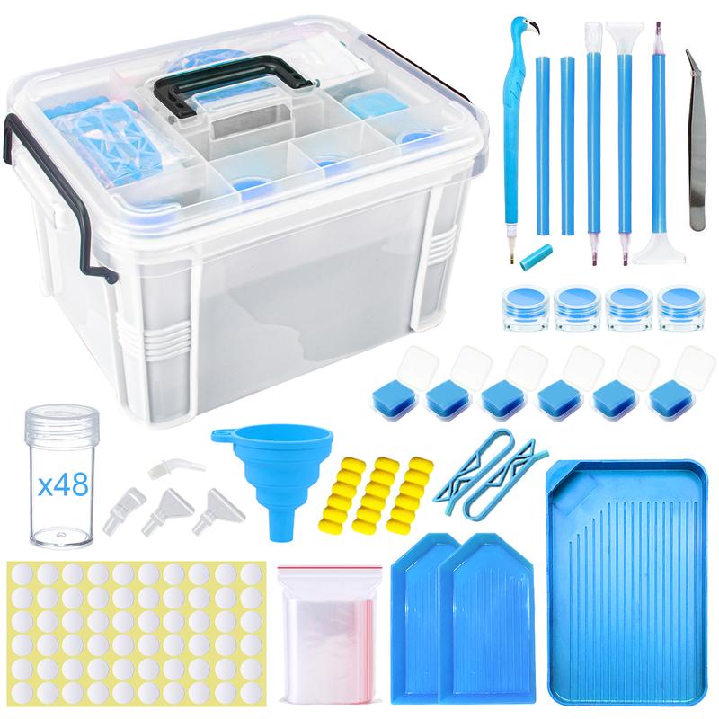 111pcs Diamond Painting Storage Box Tool Set