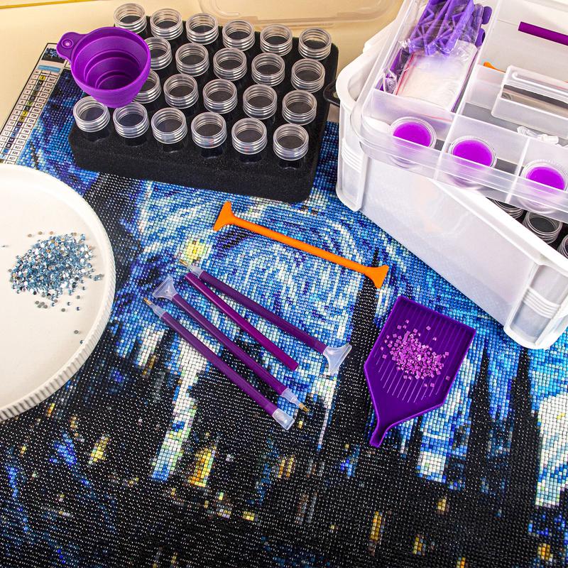 111pcs Diamond Painting Storage Box Tool Set